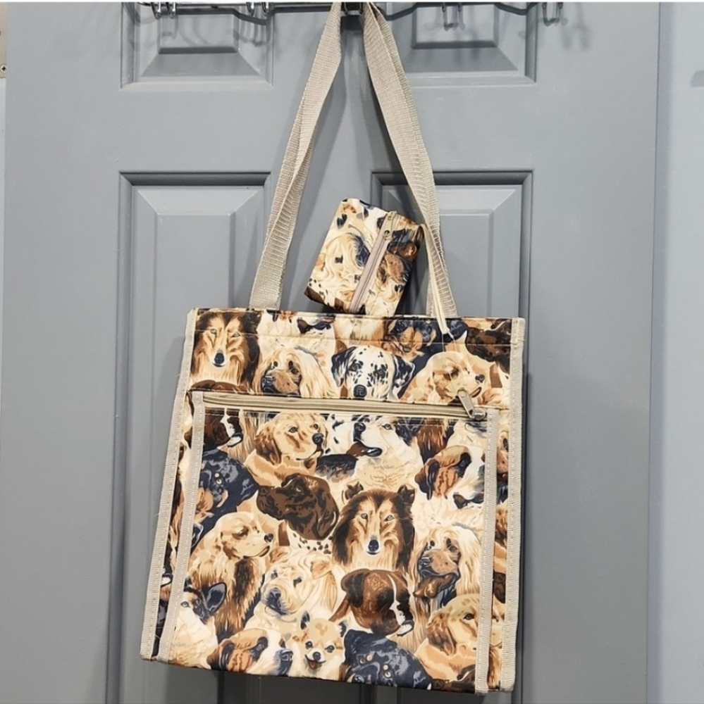 NWOT Dog Portrait Purse Chihuahua Collie Dalmatian St Bernard Rottweiler Boxer